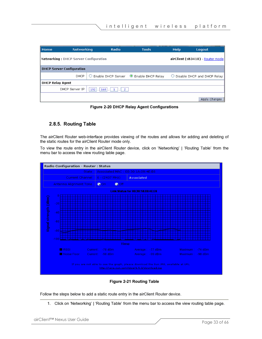 SmartBridges sB3410 manual Routing Table, Dhcp Relay Agent Configurations 