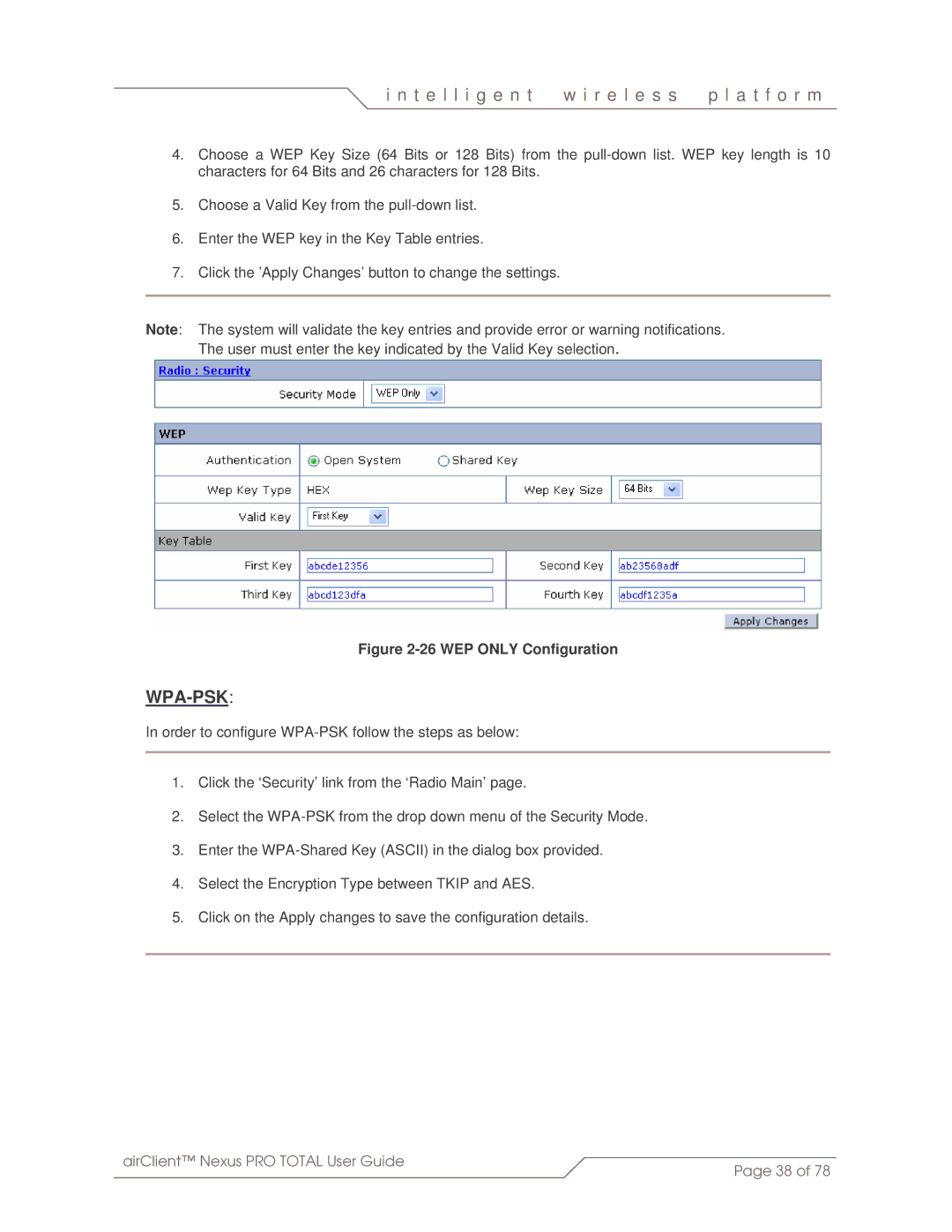 SmartBridges sB3412 manual Wpa-Psk 