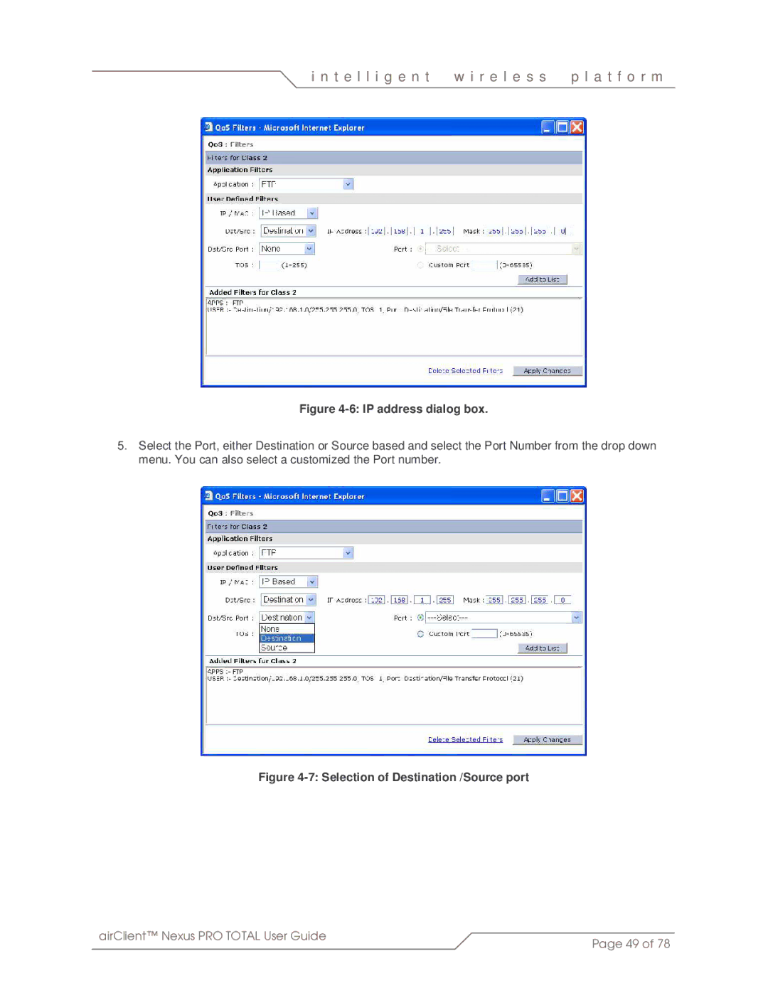 SmartBridges sB3412 manual IP address dialog box 