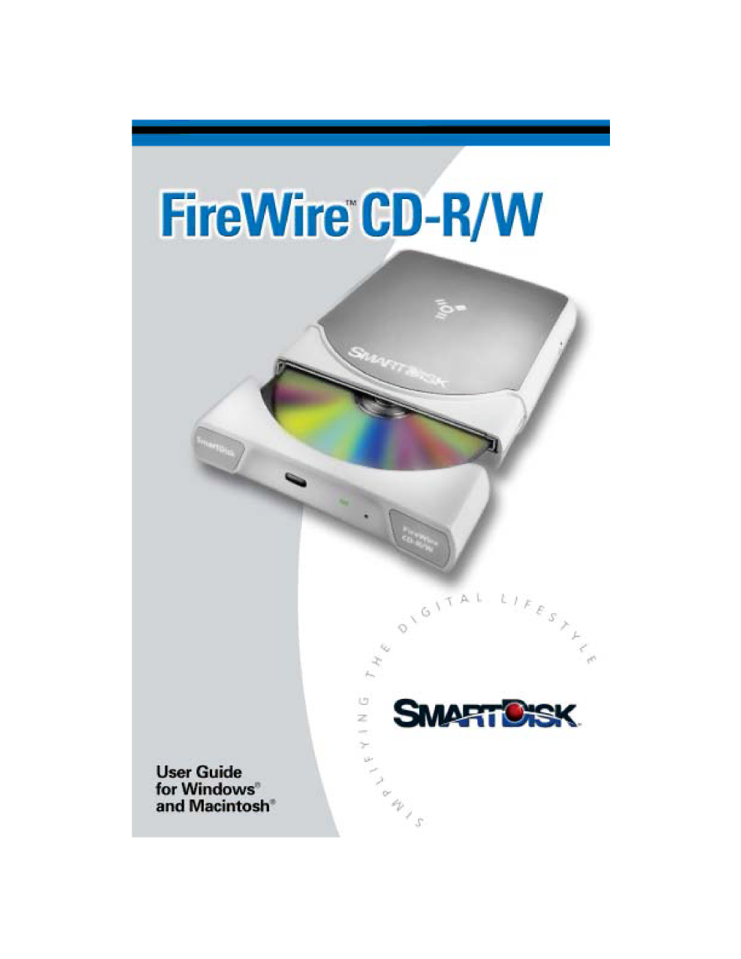 SmartDisk Firewire CD-R/W manual 