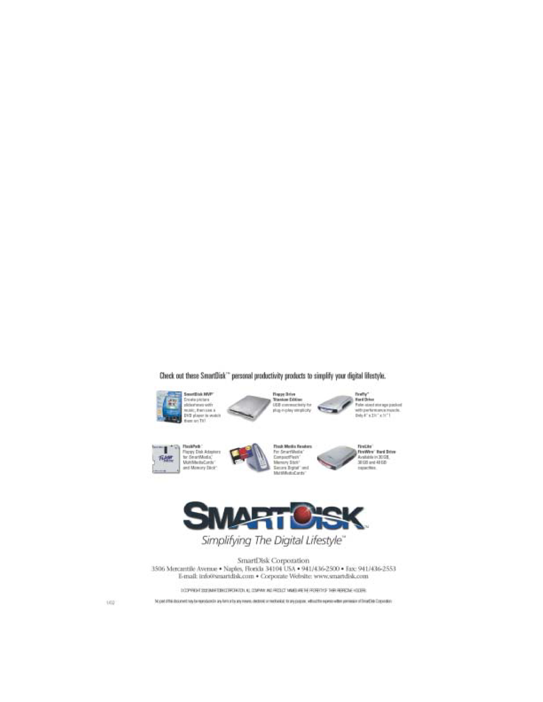 SmartDisk Firewire CD-R/W manual 