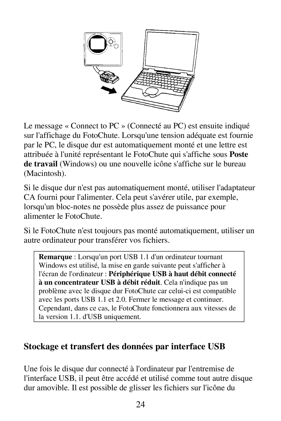 SmartDisk Portable Hard Drive manual Stockage et transfert des données par interface USB 