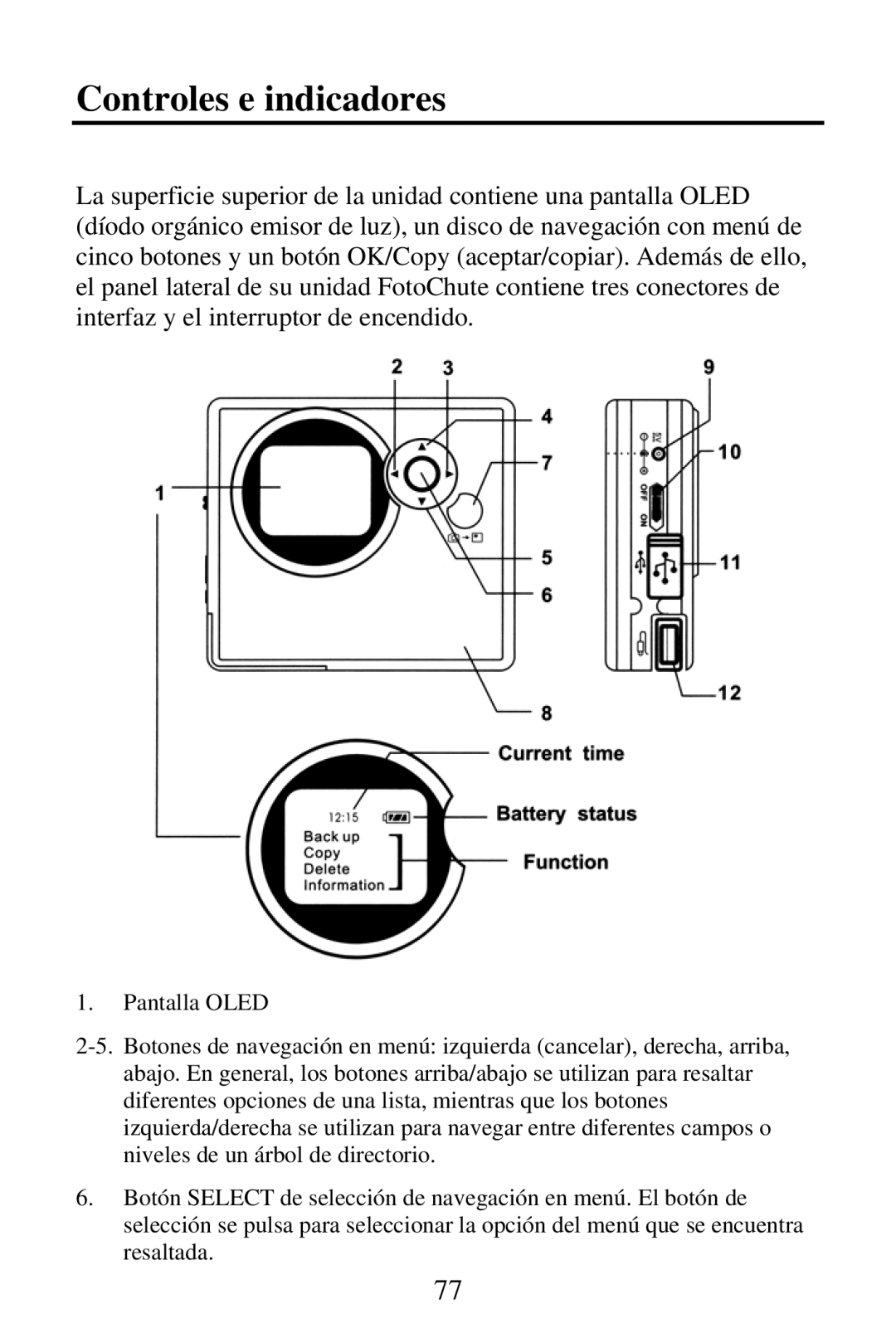 SmartDisk Portable Hard Drive manual Controles e indicadores 