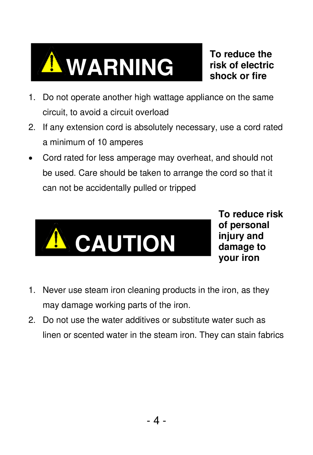 Smartek ST-1200 manual To reduce the risk of electric shock or fire 