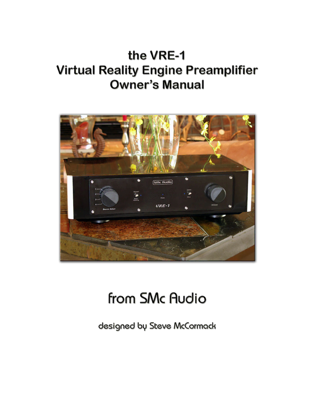 SMc Audio VRE-1 manual 