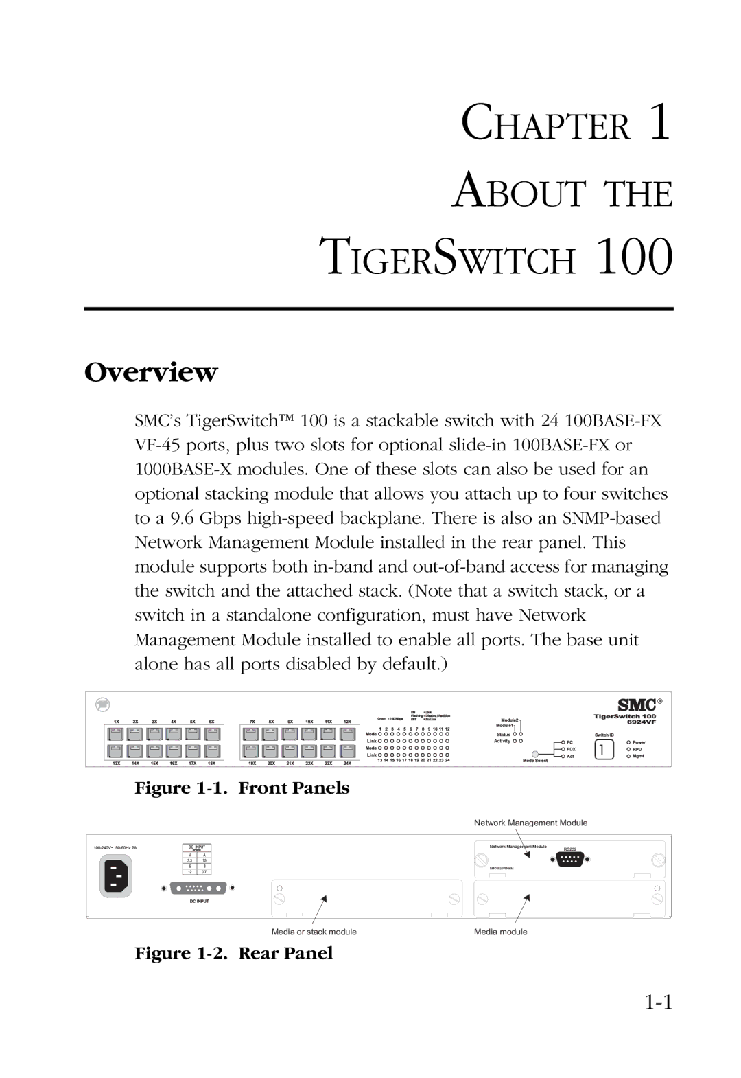 SMC Networks 100 manual Chapter About Tigerswitch, Overview 