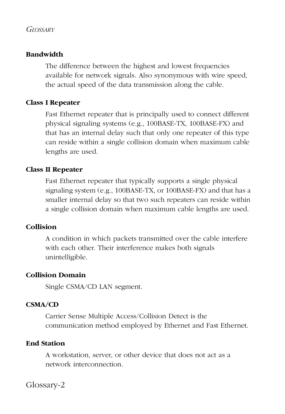 SMC Networks 100 manual Glossary-2 