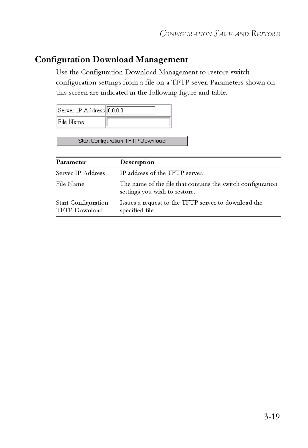 SMC Networks 1000BASE-X manual Configuration Download Management 