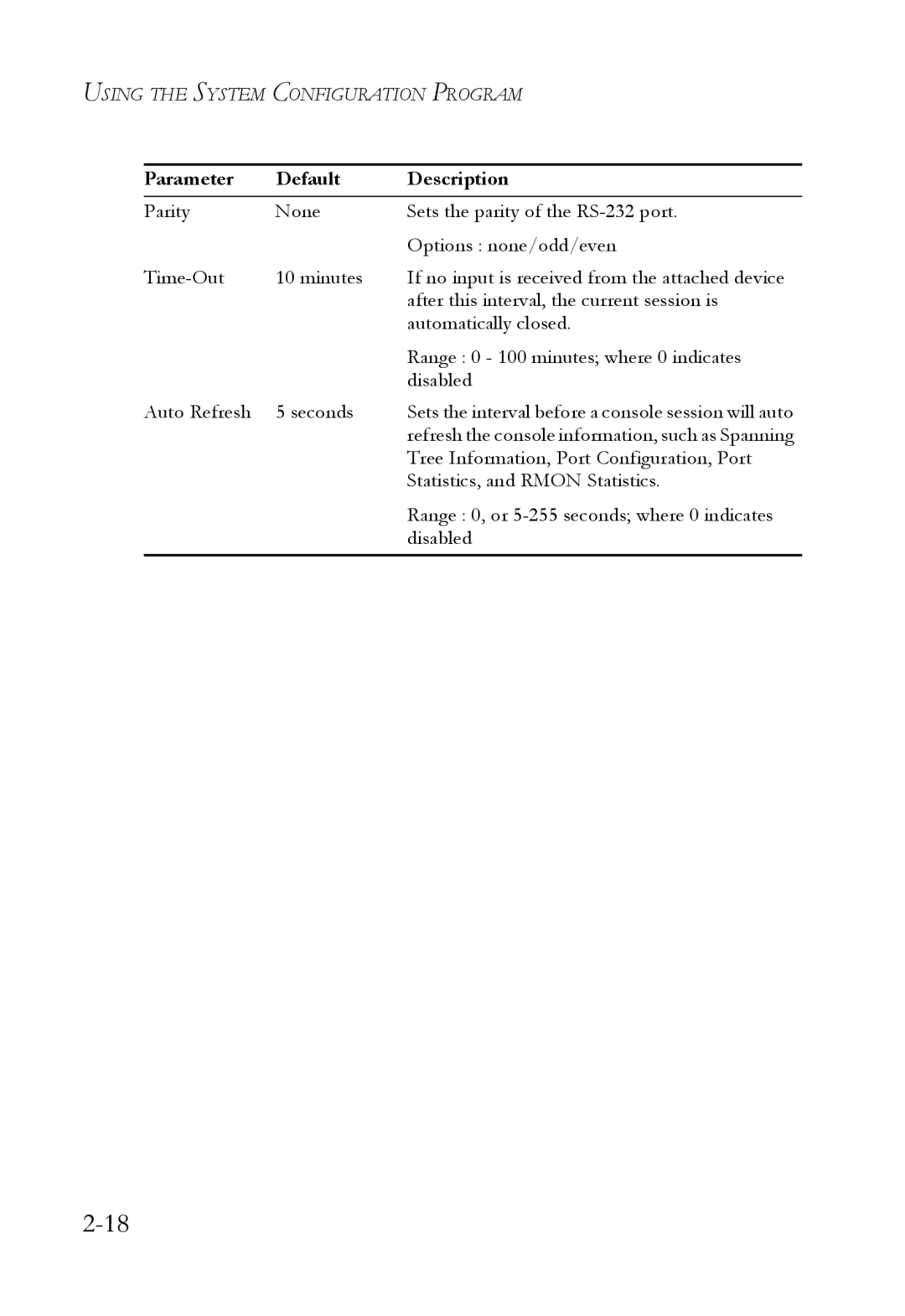 SMC Networks 1000BASE-X manual Tree Information, Port Configuration, Port 