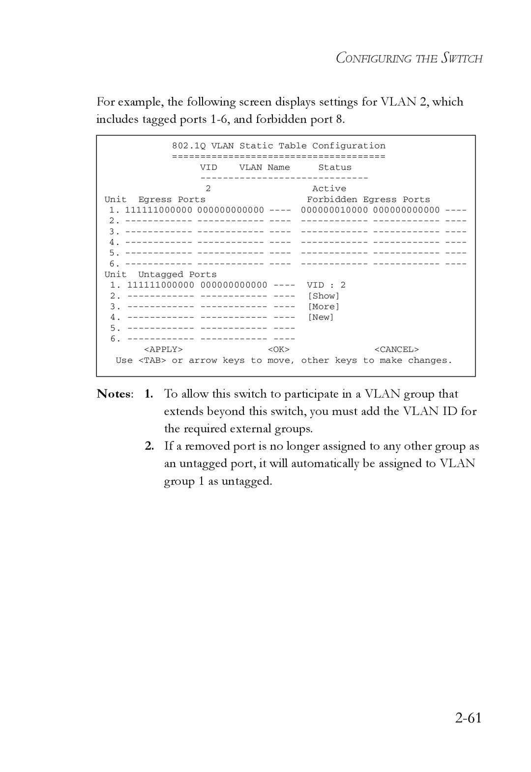 SMC Networks 1000BASE-X manual Configuring the Switch 