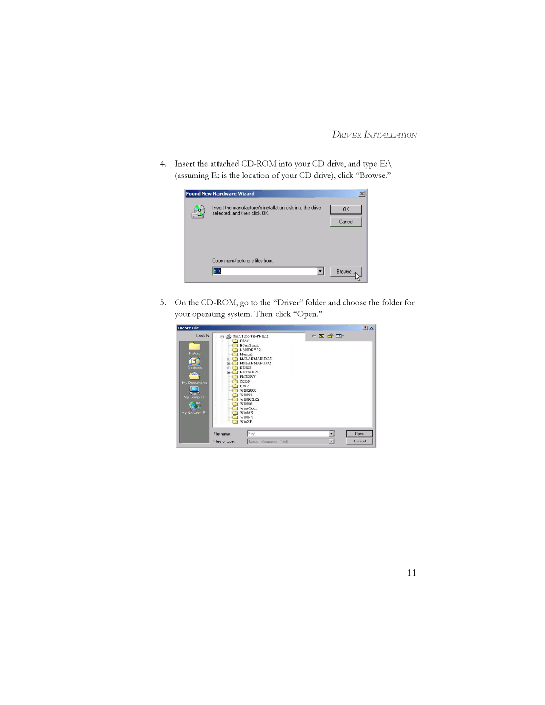 SMC Networks 10/100 Mbps manual Driver Installation 