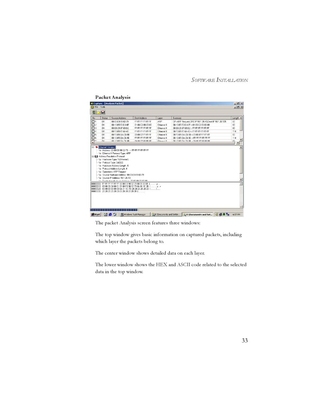 SMC Networks 10/100 Mbps manual Packet Analysis 