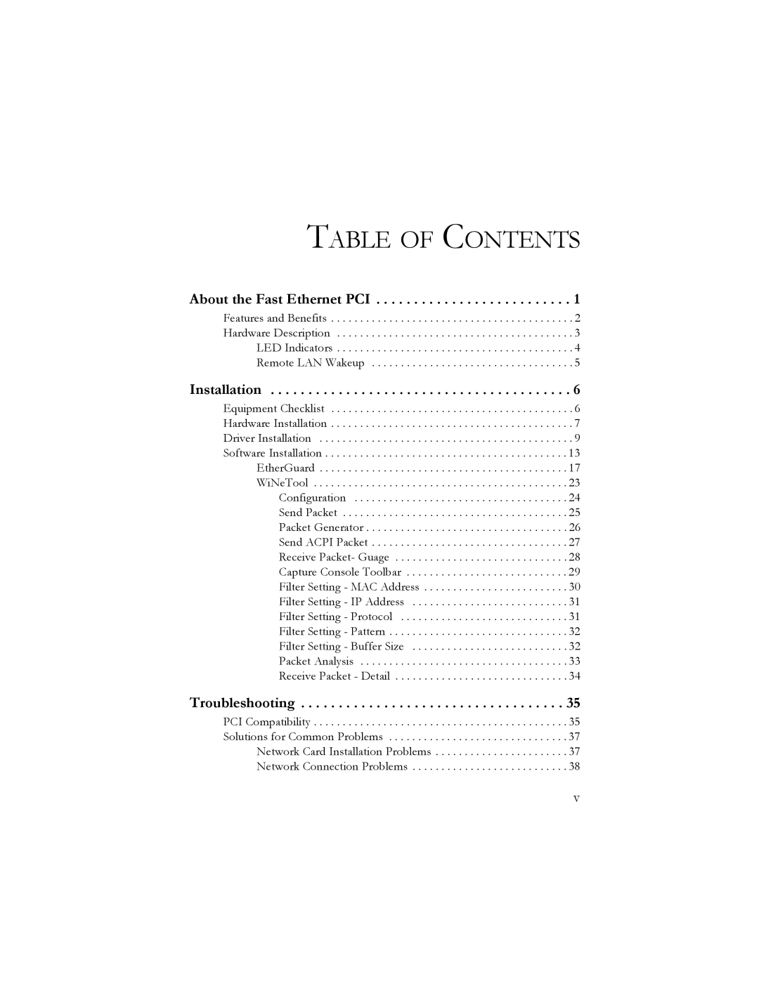 SMC Networks 10/100 Mbps manual Table of Contents 