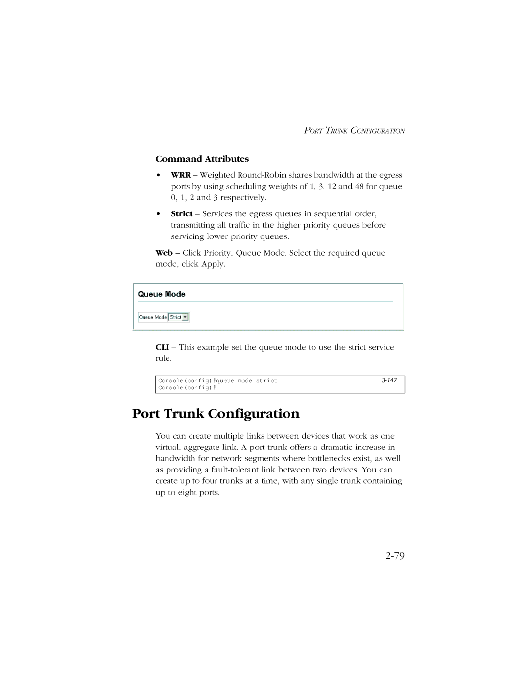 SMC Networks 10/100 manual Port Trunk Configuration 