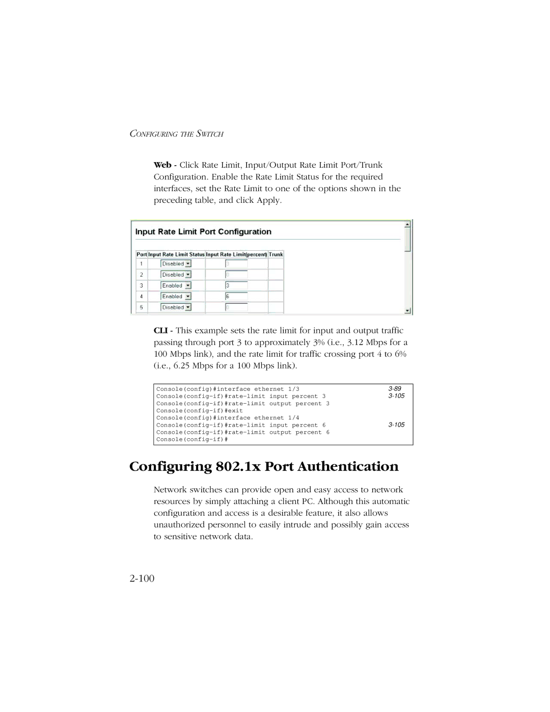 SMC Networks 10/100 manual Configuring 802.1x Port Authentication 