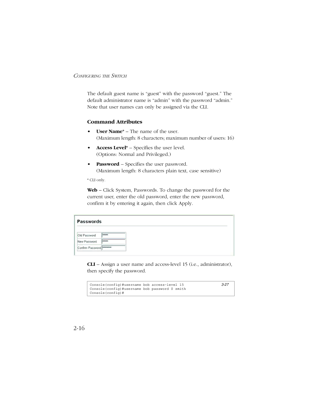 SMC Networks 10/100 manual Command Attributes 