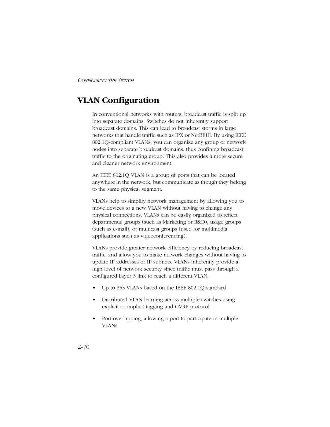 SMC Networks 10/100/1000 SMCGS8P-Smart manual Vlan Configuration 