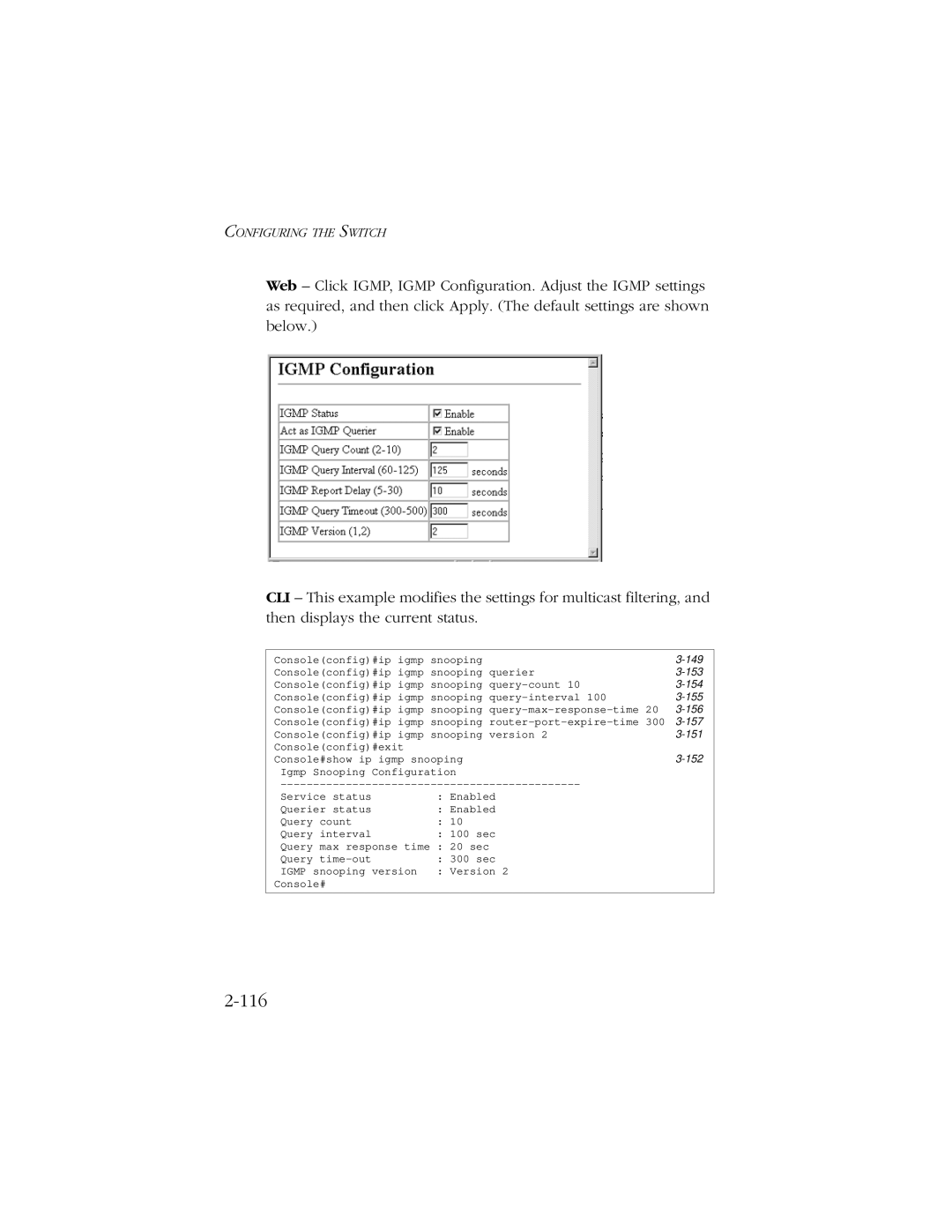 SMC Networks 10/100/1000 SMCGS8P-Smart manual 116, 152 