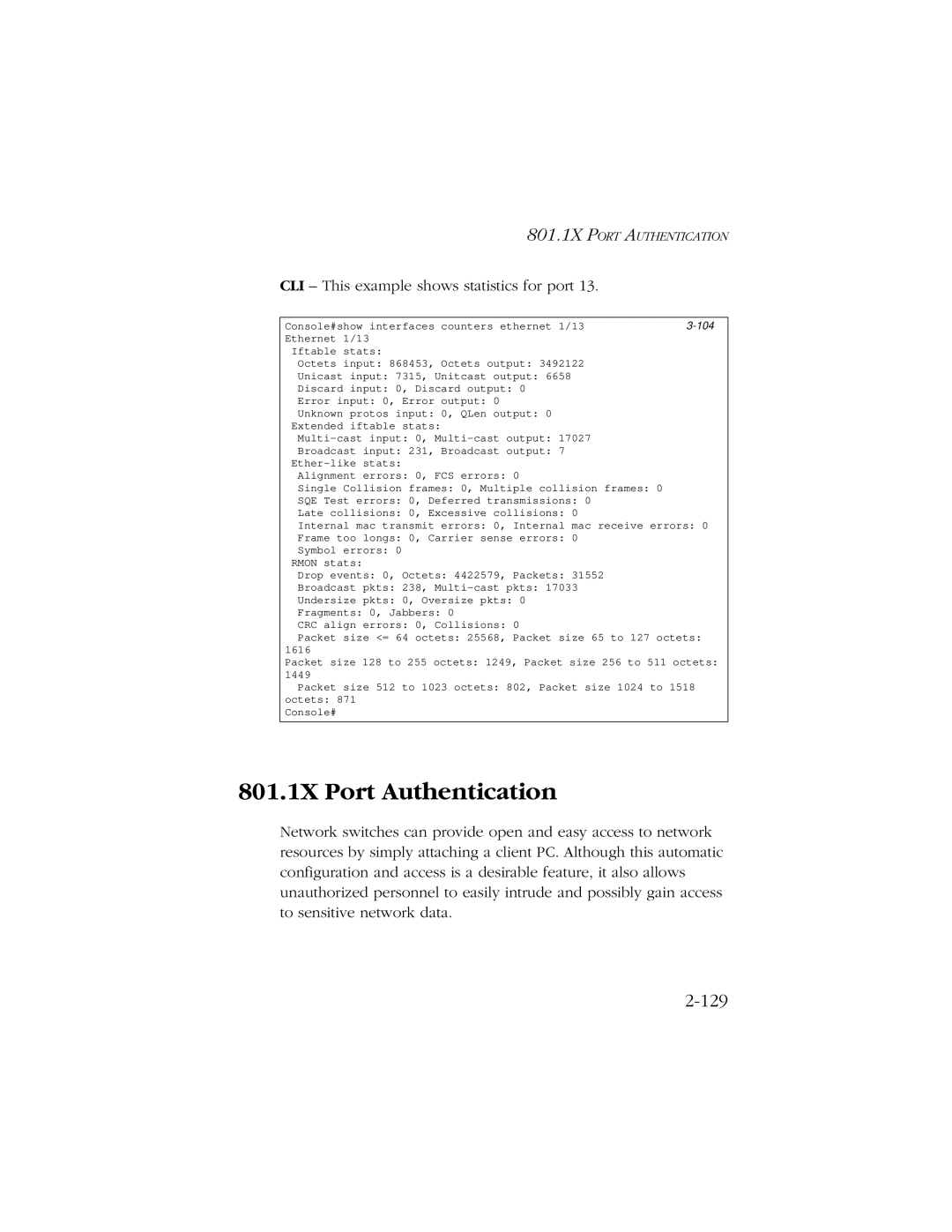 SMC Networks 10/100/1000 SMCGS8P-Smart manual 801.1X Port Authentication, 129 