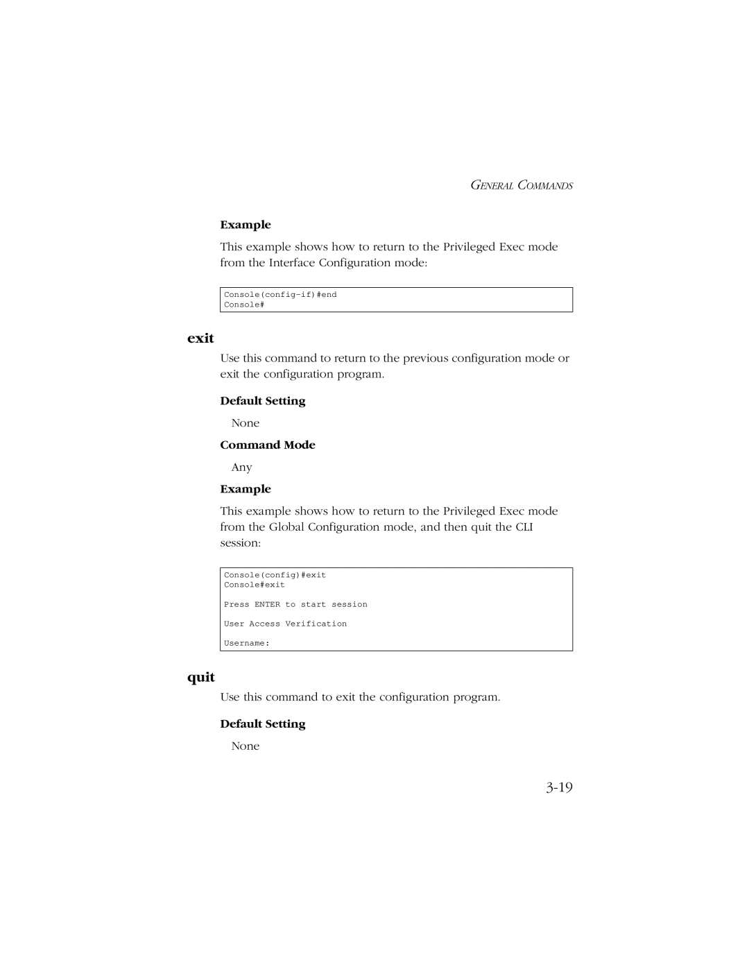 SMC Networks 10/100/1000 SMCGS8P-Smart manual Exit, Quit 