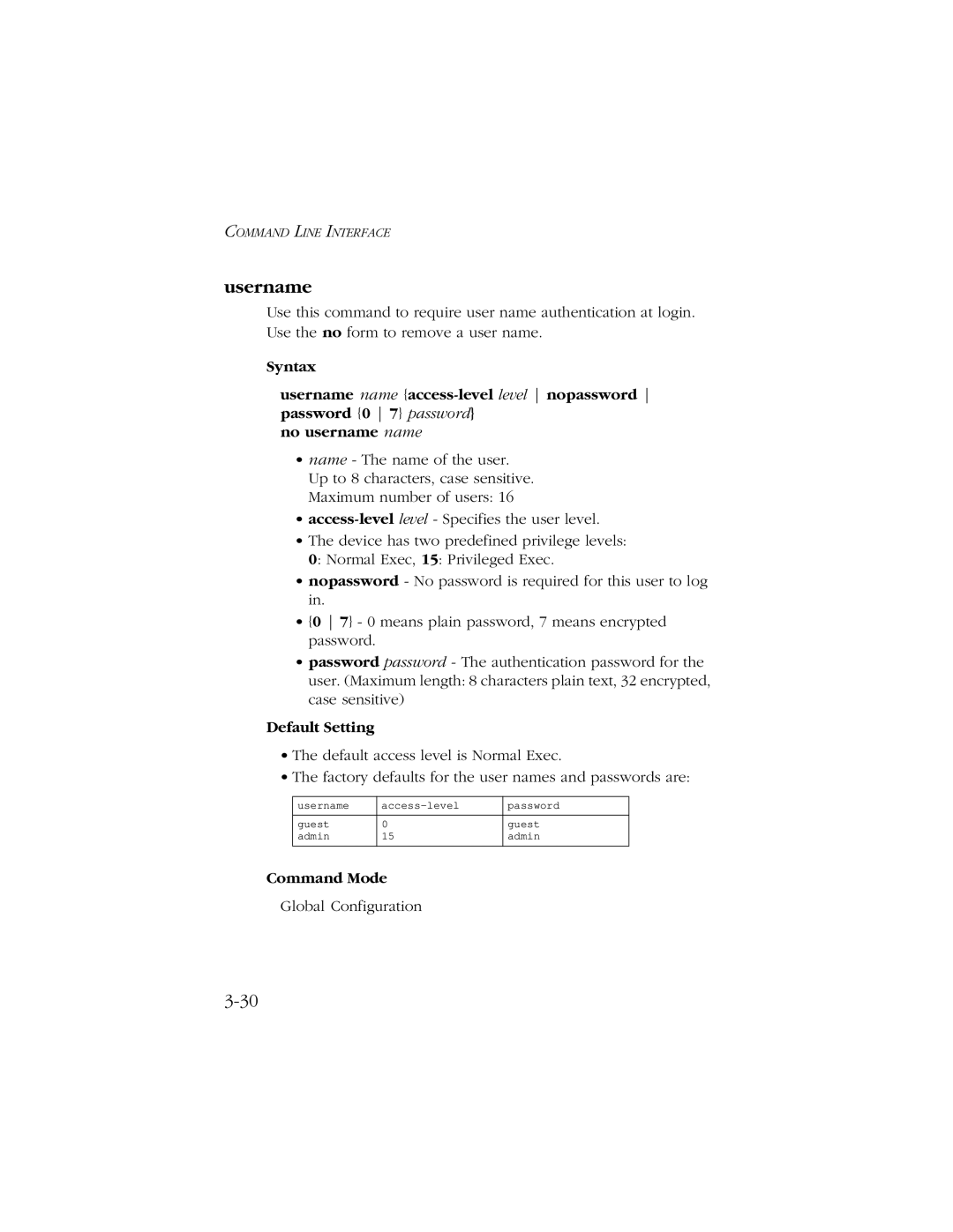 SMC Networks 10/100/1000 SMCGS8P-Smart manual Username 