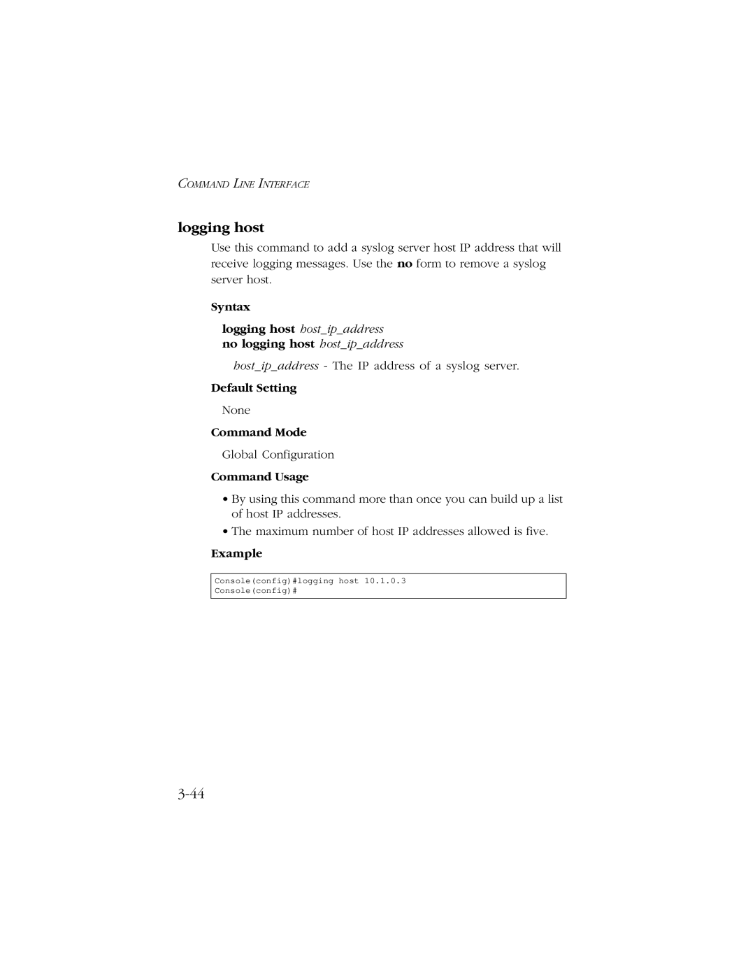 SMC Networks 10/100/1000 SMCGS8P-Smart manual Logging host 