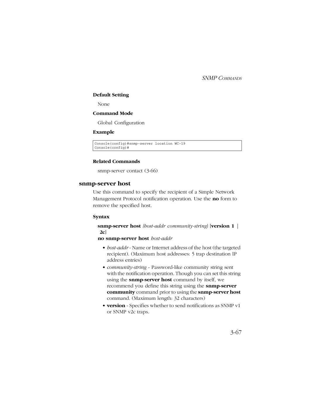 SMC Networks 10/100/1000 SMCGS8P-Smart manual Snmp-server host 