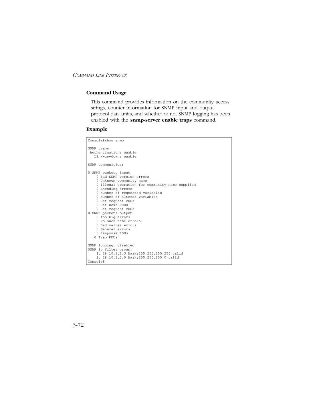 SMC Networks 10/100/1000 SMCGS8P-Smart manual Command Usage 