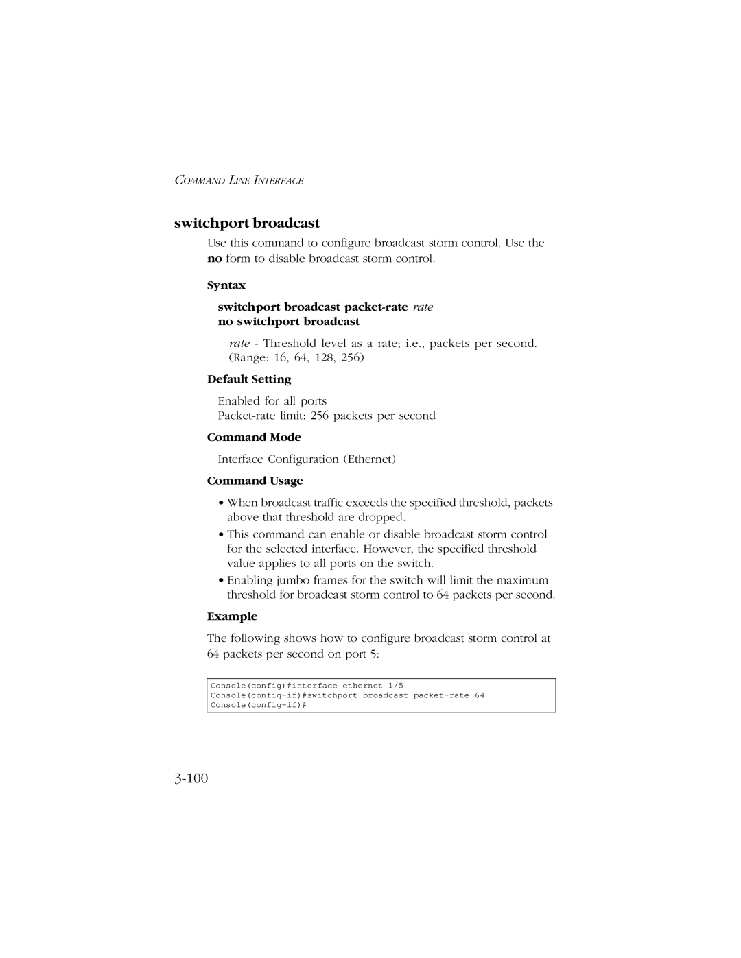 SMC Networks 10/100/1000 SMCGS8P-Smart manual Switchport broadcast 