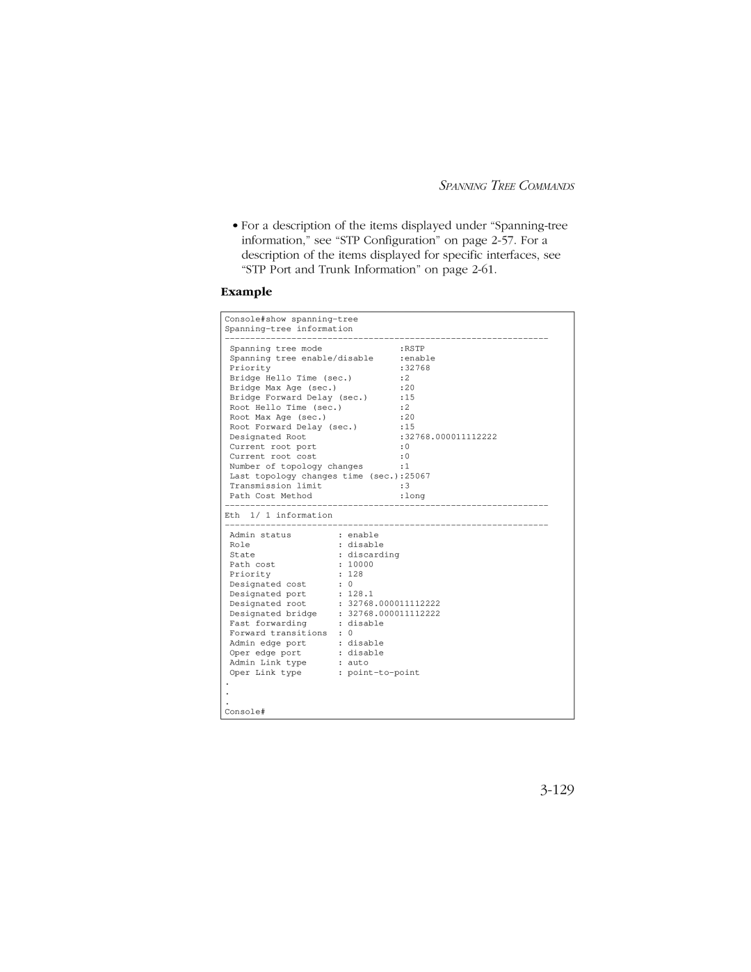 SMC Networks 10/100/1000 SMCGS8P-Smart manual 129 