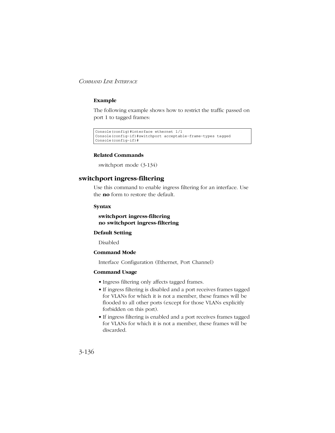 SMC Networks 10/100/1000 SMCGS8P-Smart manual Switchport ingress-filtering, 136 