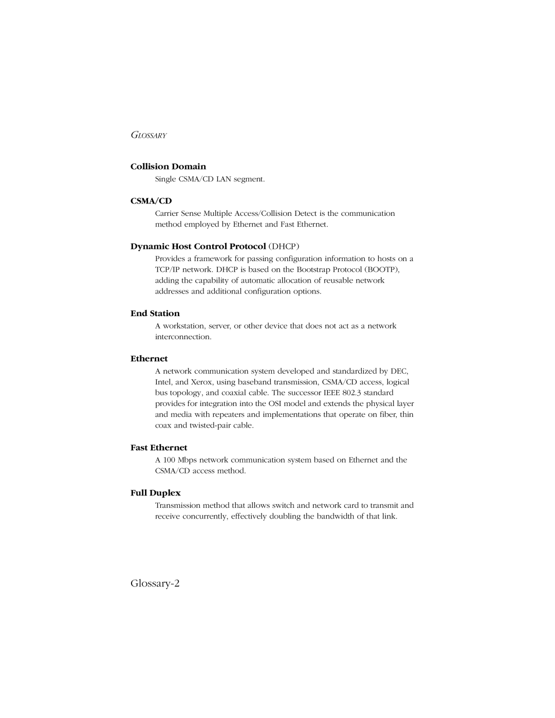 SMC Networks 10/100/1000 SMCGS8P-Smart manual Glossary-2 