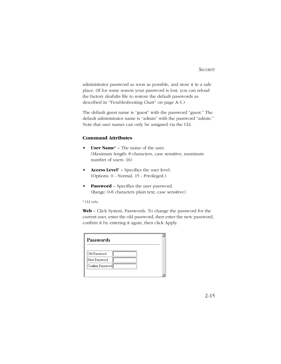 SMC Networks 10/100/1000 SMCGS8P-Smart manual Security 