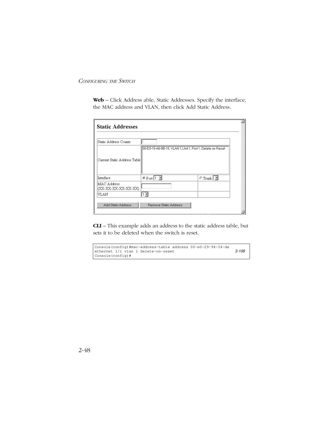 SMC Networks 10/100/1000 SMCGS8P-Smart manual 108 