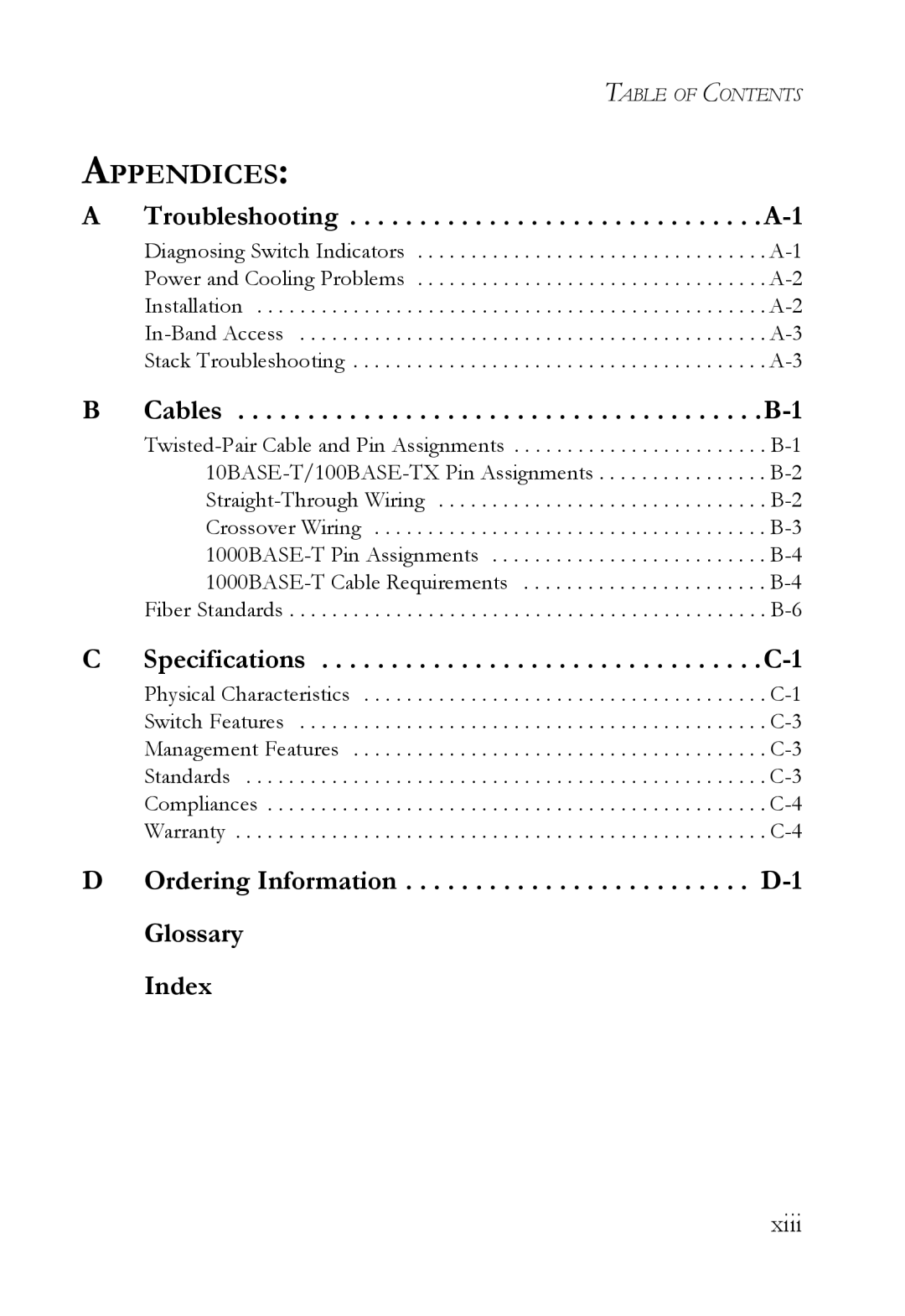 SMC Networks 10G manual Appendices 