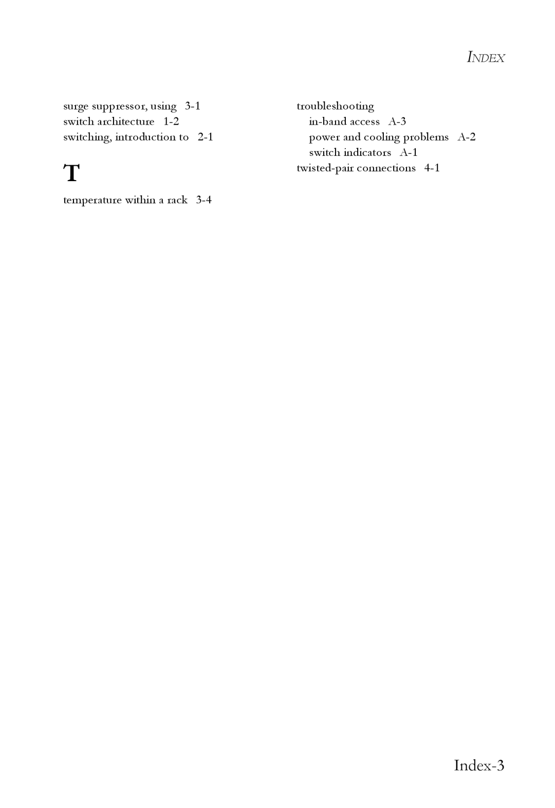 SMC Networks 10G manual Index-3 