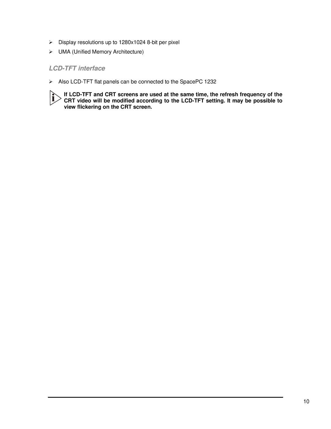 SMC Networks 1232 Series user manual LCD-TFT interface 