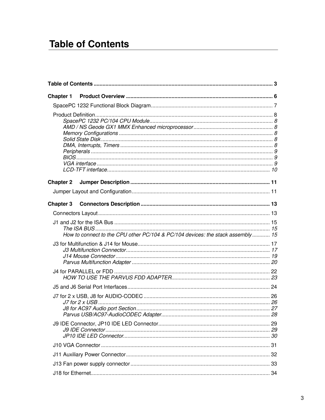 SMC Networks 1232 Series user manual Table of Contents 