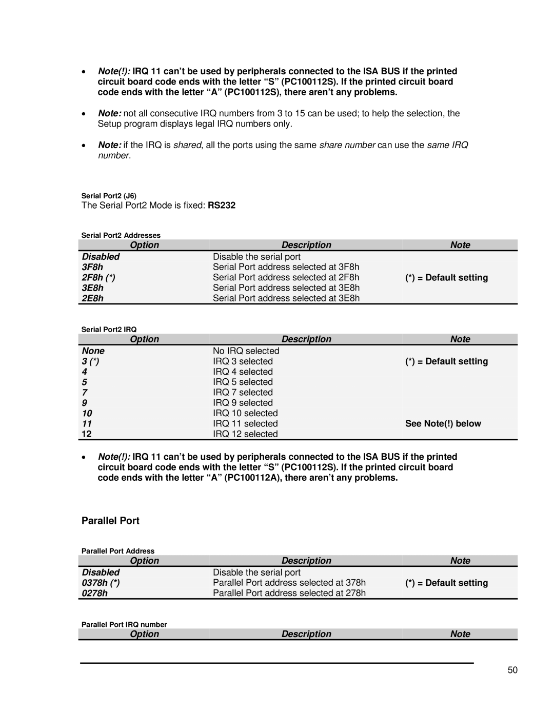 SMC Networks 1232 Series user manual Parallel Port 