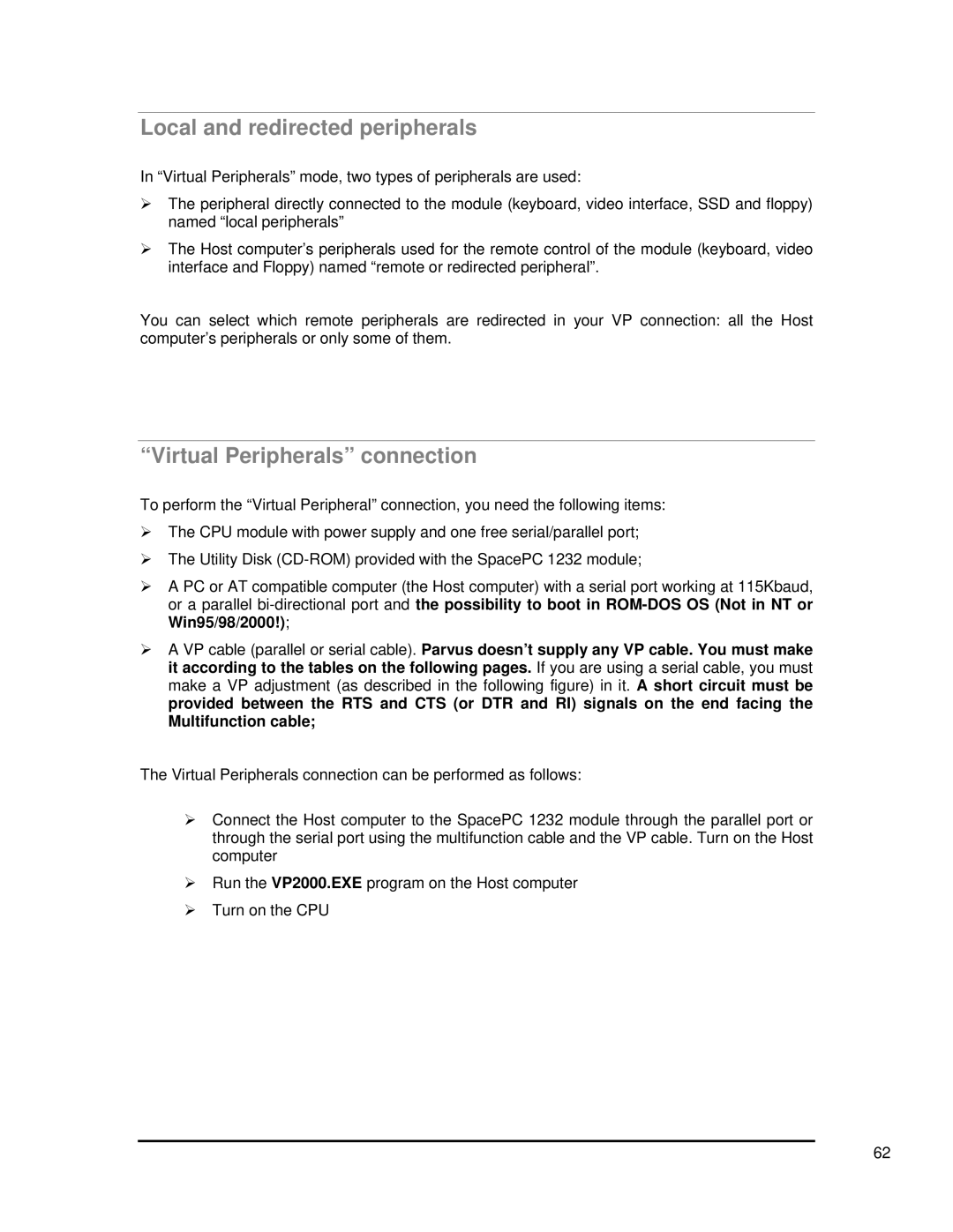 SMC Networks 1232 Series user manual Local and redirected peripherals, Virtual Peripherals connection 