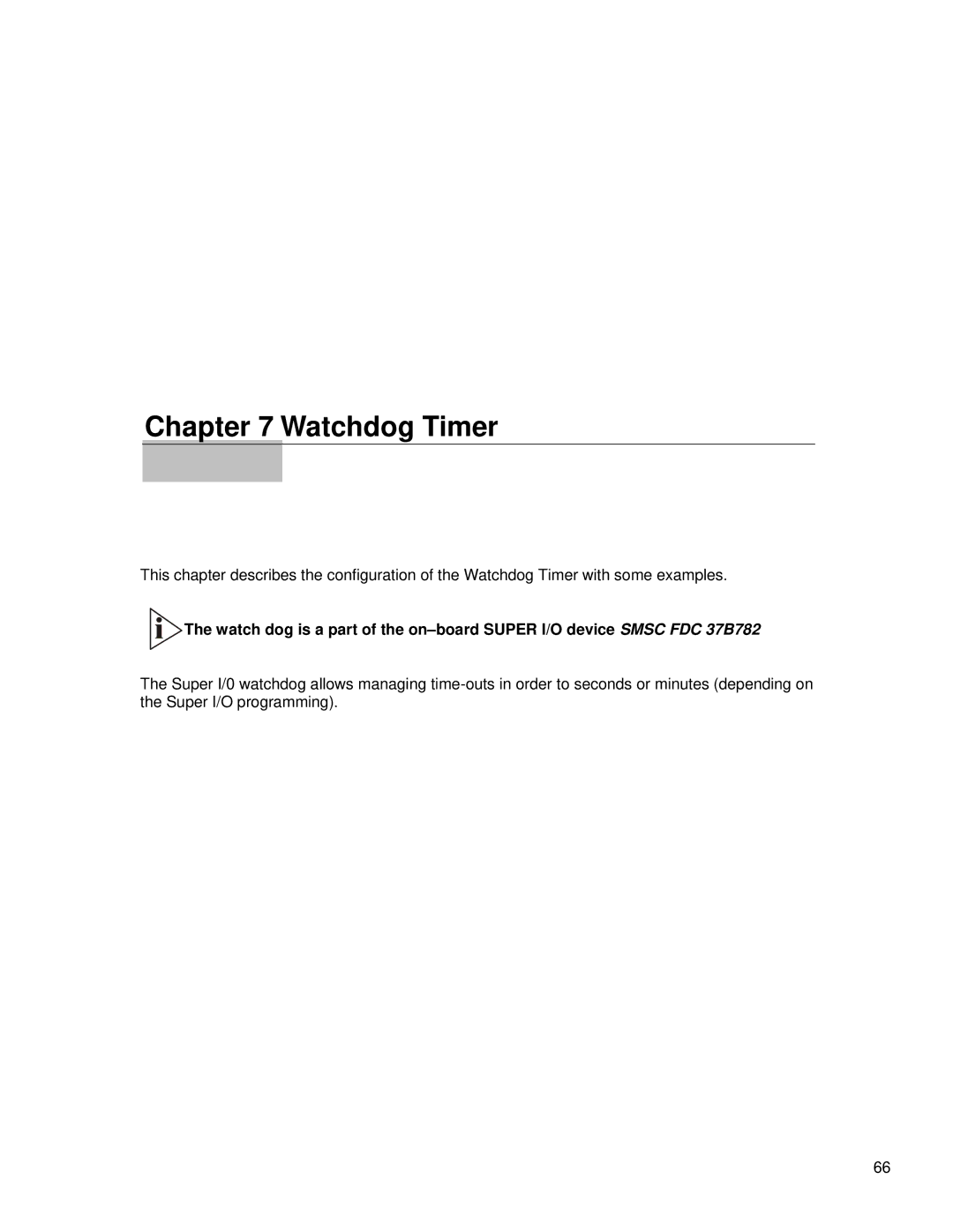 SMC Networks 1232 Series user manual Watchdog Timer 