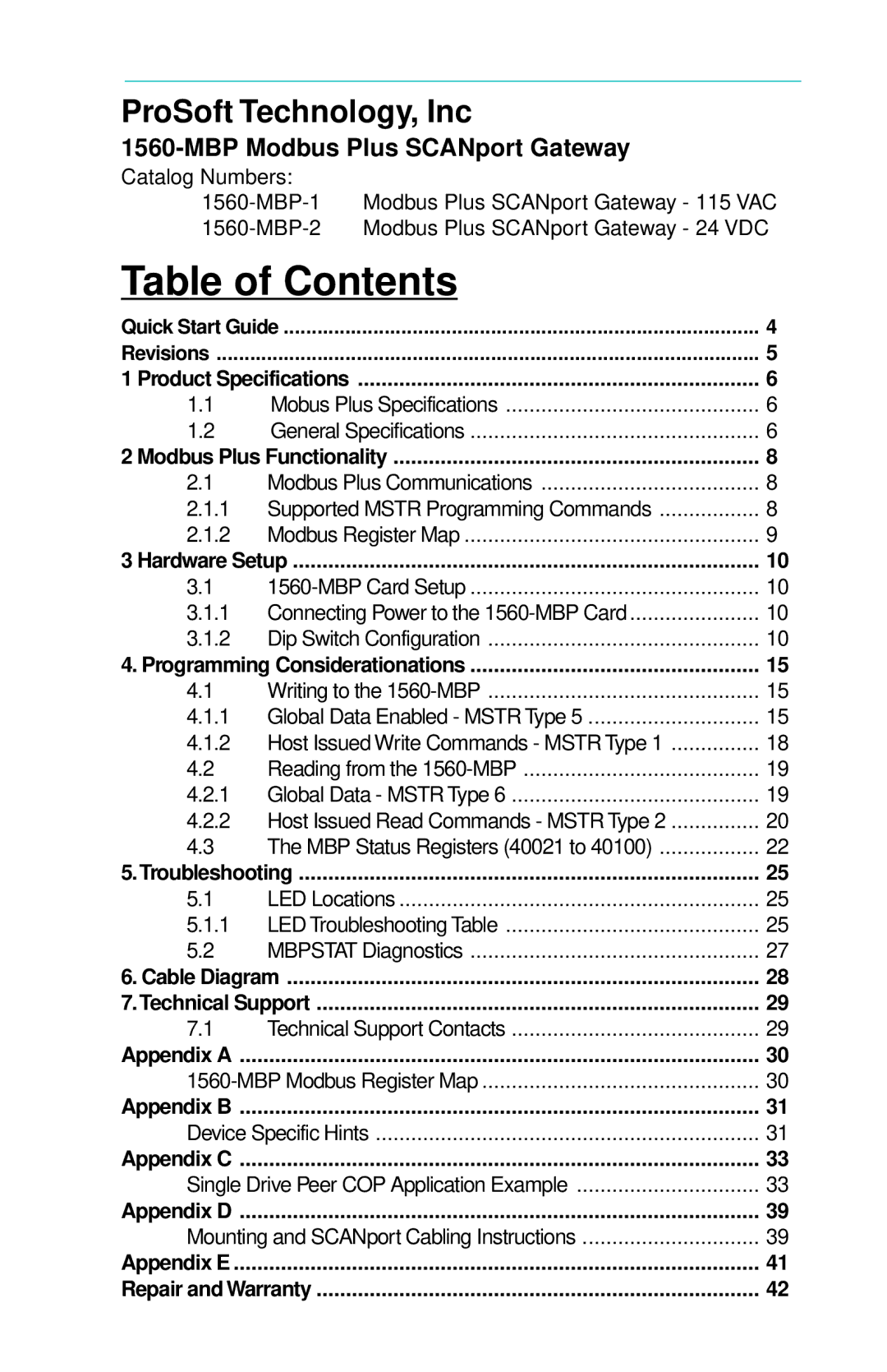 SMC Networks 1560 user manual Table of Contents 