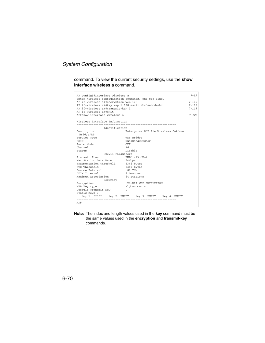 SMC Networks 2.4GHz/5GHz manual Interface wireless a command, BIT WEP Encryption 