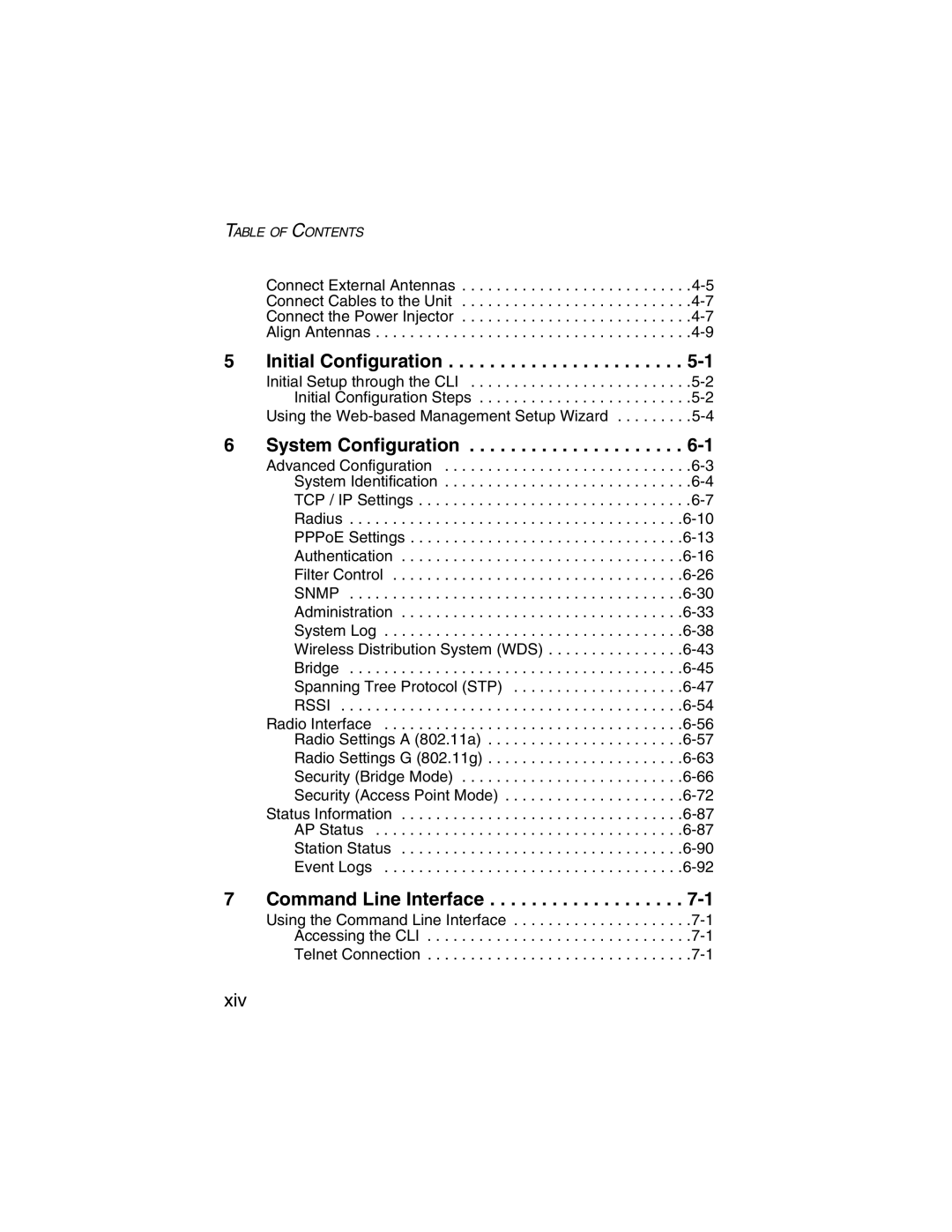 SMC Networks 2.4GHz/5GHz manual Initial Configuration, System Configuration, Command Line Interface 