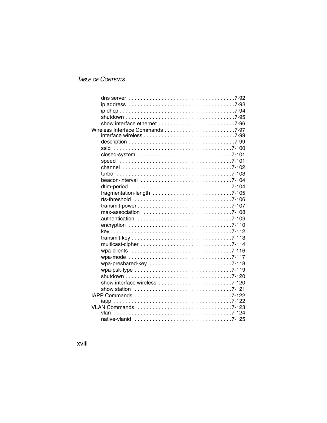 SMC Networks 2.4GHz/5GHz manual Xviii 