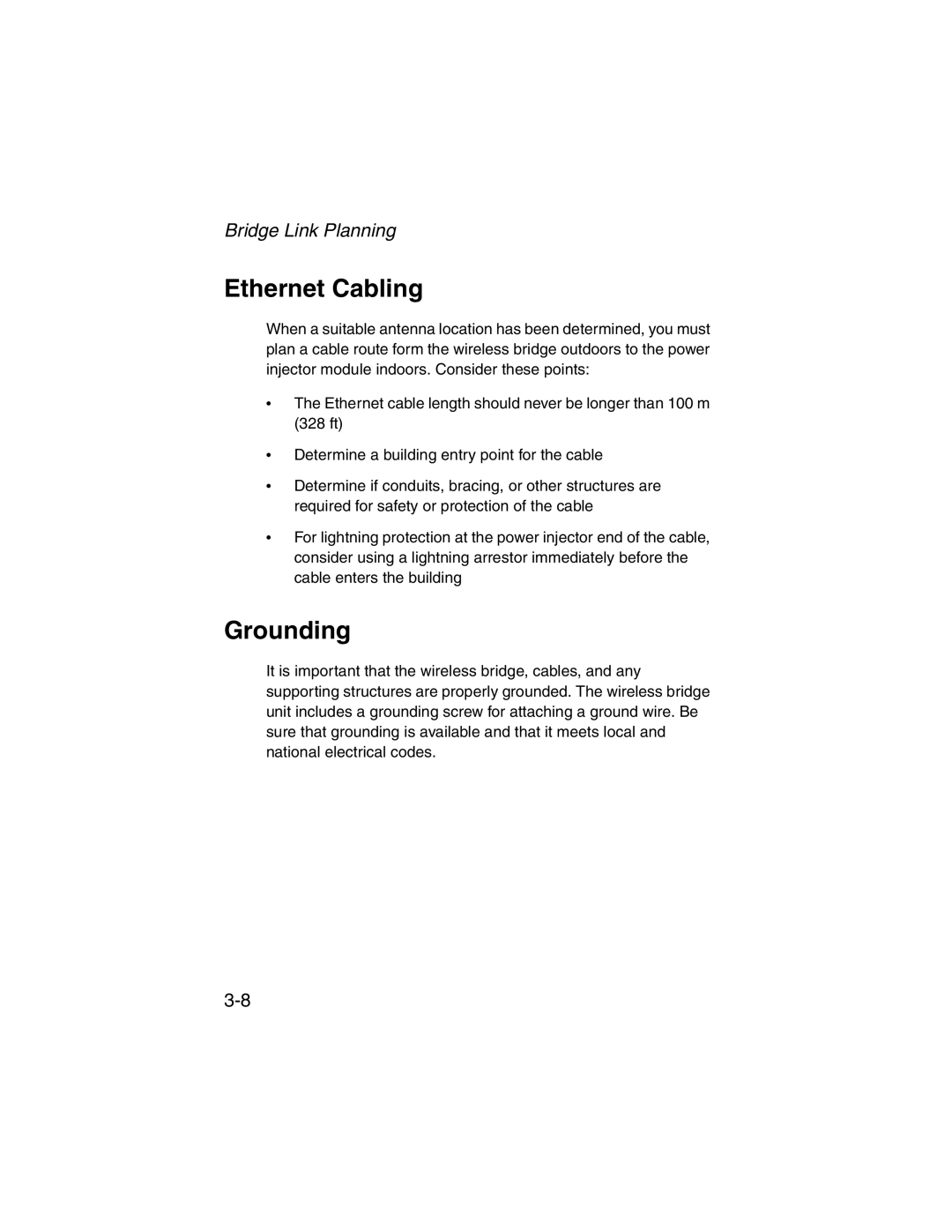 SMC Networks 2.4GHz/5GHz manual Ethernet Cabling, Grounding 