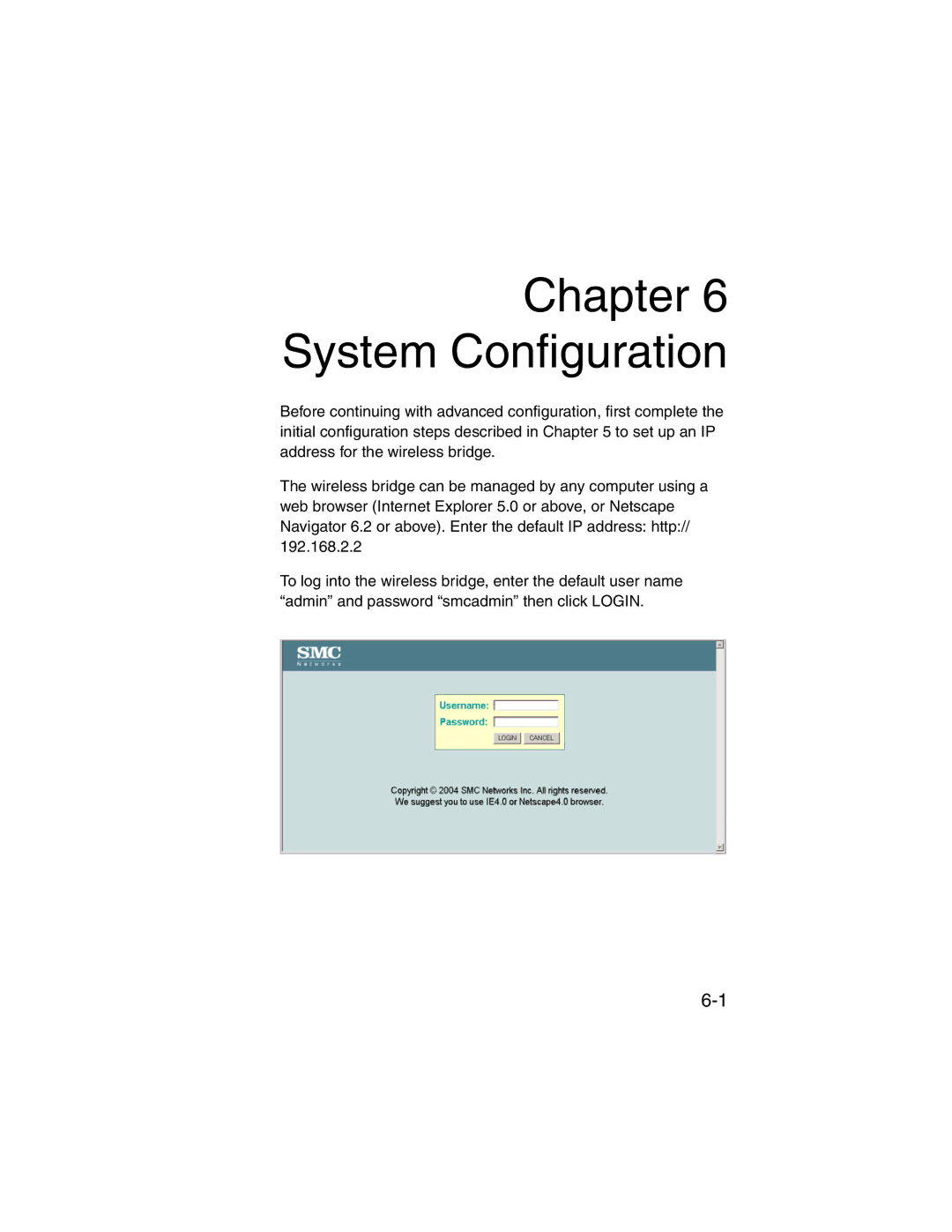 SMC Networks 2.4GHz/5GHz manual System Configuration 