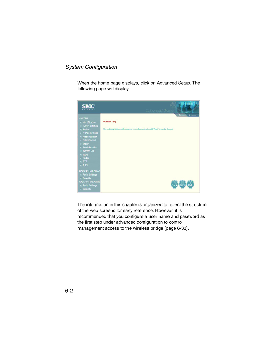 SMC Networks 2.4GHz/5GHz manual System Configuration 