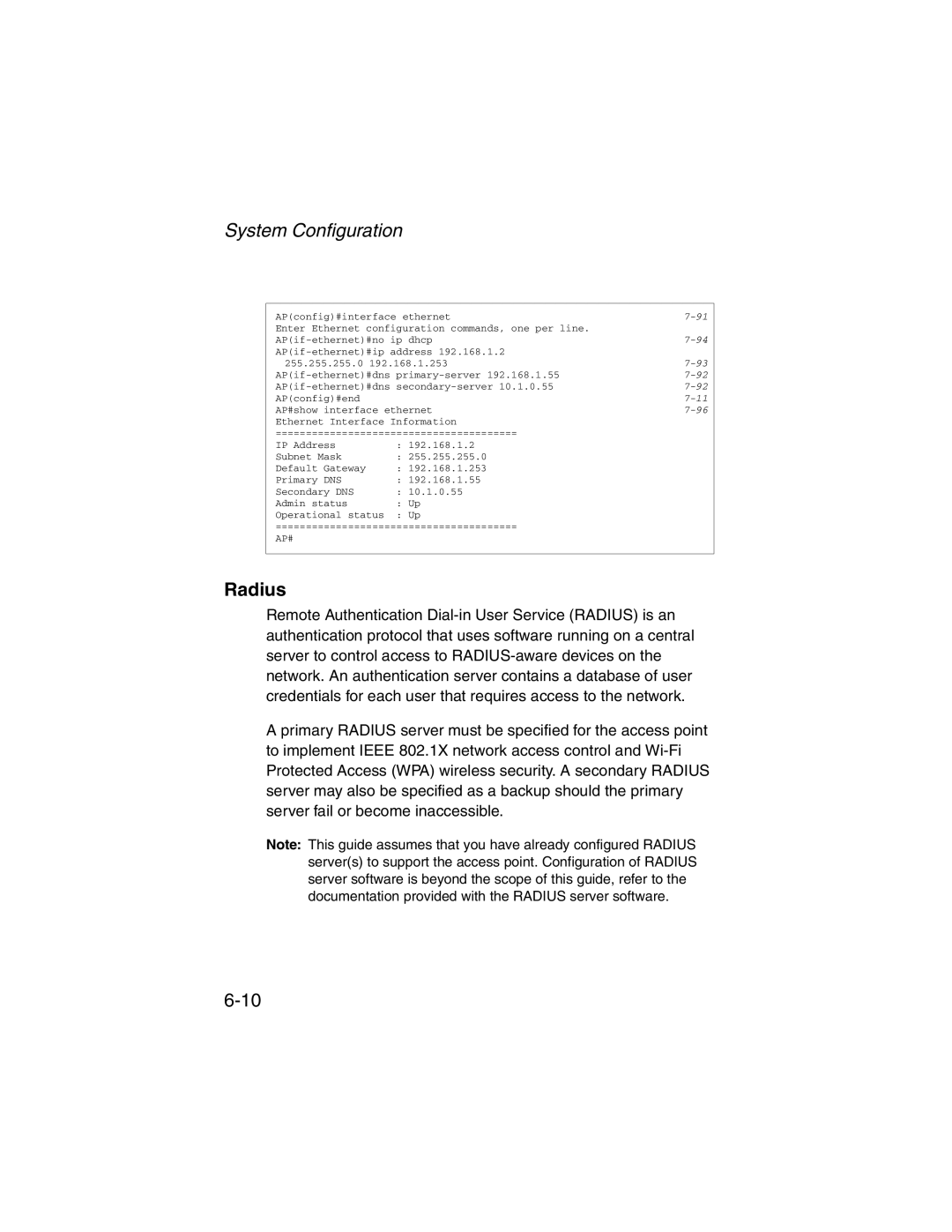 SMC Networks 2.4GHz/5GHz manual Radius 