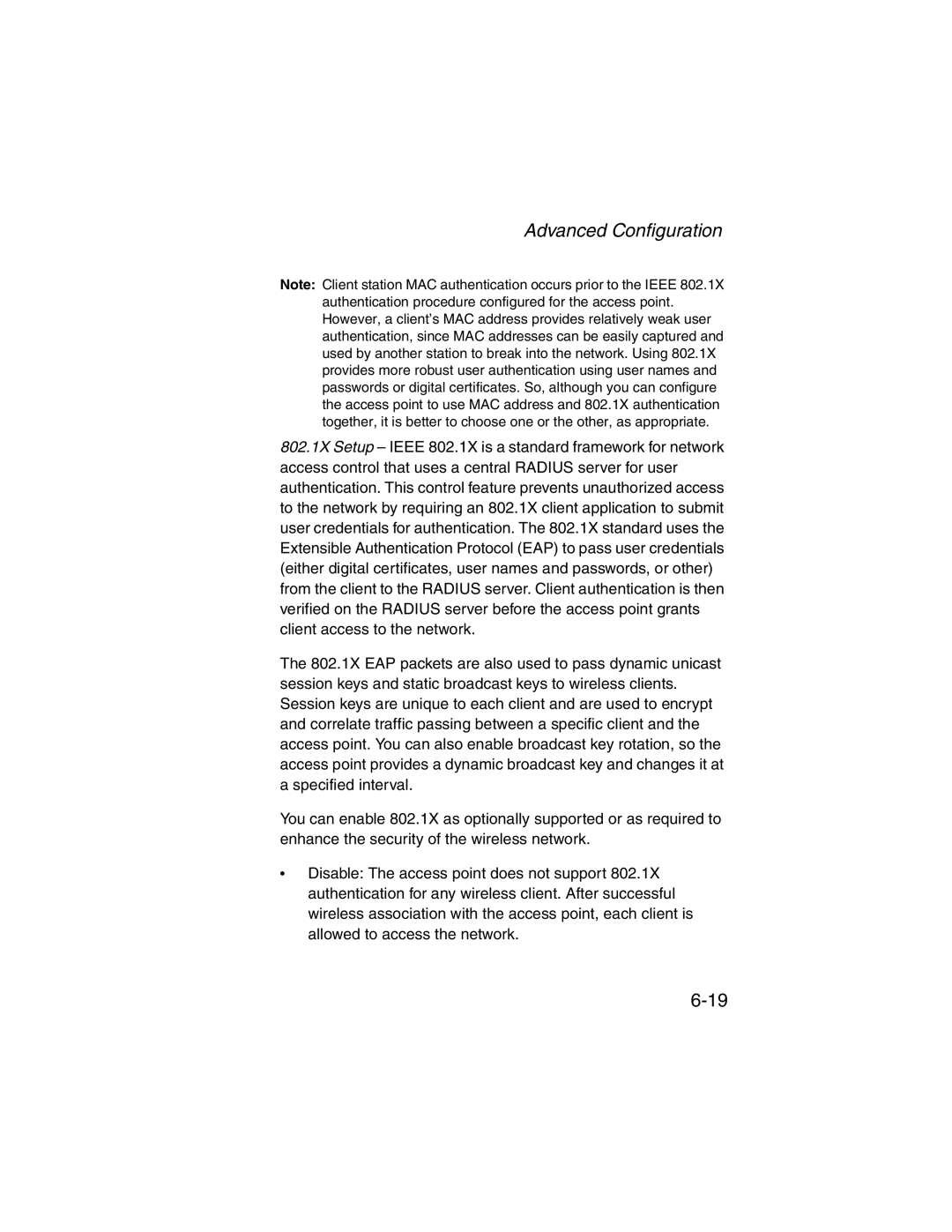 SMC Networks 2.4GHz/5GHz manual Advanced Configuration 